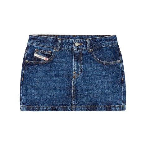 Diesel `De-Ron` Mini Denim Skirt