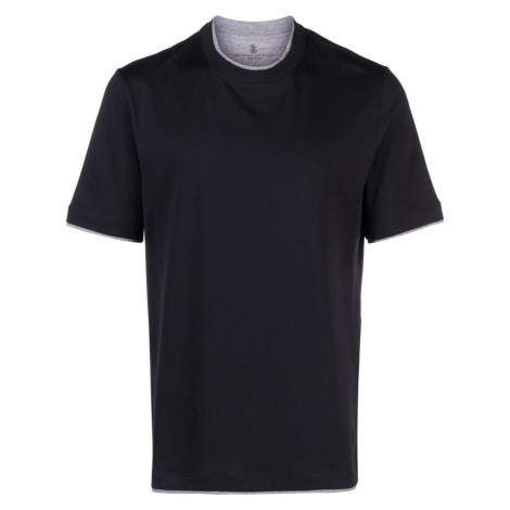 Brunello Cucinelli Crew-Neck T-Shirt With Faux-Layering