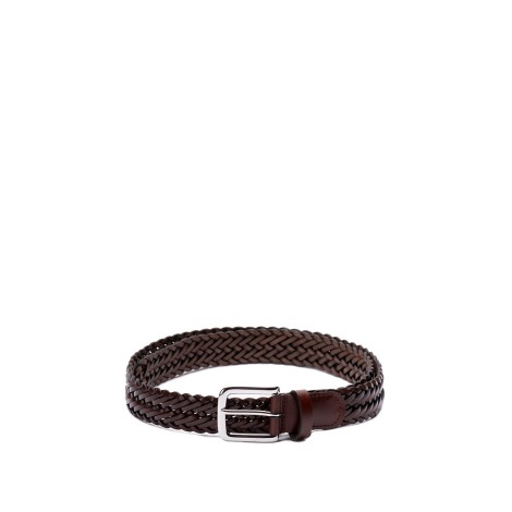 Anderson's Narrow Woven Leather Casual Belt