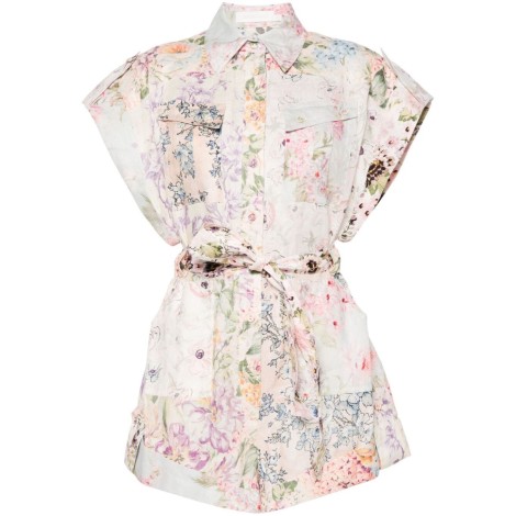 Zimmermann `Halliday` Cuffed Playsuit