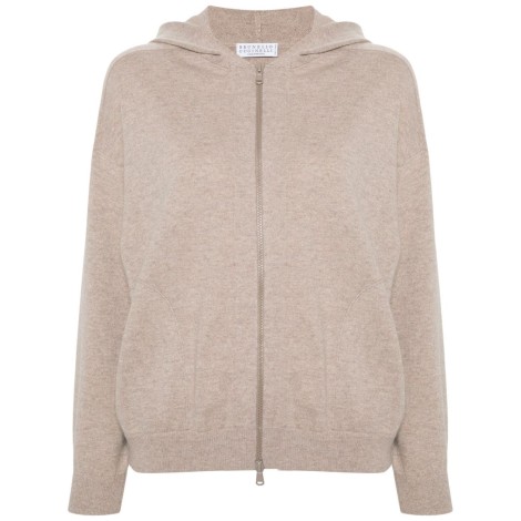 Brunello Cucinelli Long Sleeve Cardigan With Hood