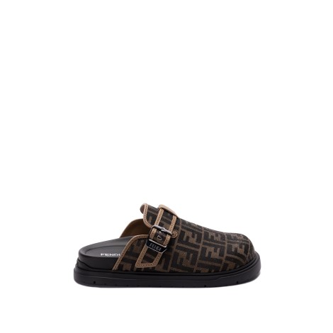 Fendi `Jacquard Ff` Sabots