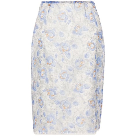 Prada Peony Printed Skirt