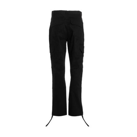 Pantalone di REPRESENT, da uomo, colore nero. Modello cargo, realizzato in tela. Caratterizzato da tasche verticali, tasconi sul retro e laterali con patta. Polsini regolabili. Vita con passanti per cintura. Vestibilità regolare. 