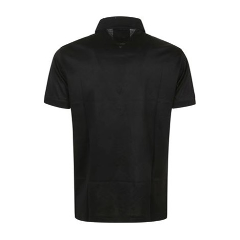 Polo Emporio Armani in jersey misto lyocell Colletto a costine. Manica corta. Logo frontale in tono. Spacchetti al fondo.   