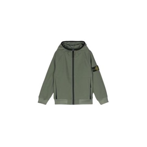 Giacca con cappuccio con caratteristica applicazione Compass removibile collo alto e chiusura frontale con zip , maniche lunghe raglan , polsini a coste e due tasche laterali con zip. 