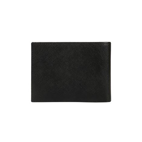 Portafoglio di Karl Lagerfeld, da uomo, colore nero. Modello realizzato in pelle saffiano con slot porta carte. Logo stampato. 