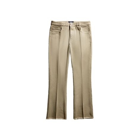 Pantaloni 5 tasche skinny in cotone elasticizzato, con piega stirata e fondo gamba con orlo sfrangiato. Chiuso con zip e bottone in metallo personalizzato, presenta l'etichetta posteriore in pelle con logo Fay. 