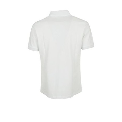 Polo di Fay, da uomo, colore bianco. Modello a maniche corte, realizzato in piquet stretch. Caratterizzato da logo ricamato a contrasto sul petto e colletto double bicolore. Chiusura con tre bottoni. Vestibilità regolare. 