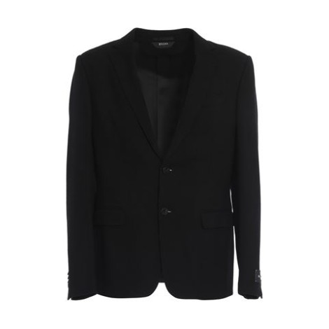  Blazer monopetto in cotone operato con bavero classico, taschino, due finte tasche con patta, doppio spacco sul retro e chiusura a bottoni. Fodera interna in viscosa con tasche a bottoni. 