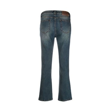 Jeans di FAY, da donna, colore denim. Modello slim, realizzato in cotone. Caratterizzato da due tasche diagonali e due tassche posteriori. Chiusuta con bottoni e taglio straight. Vestibilità slim. 