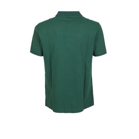 Polo di Fay, da uomo, colore verde. Modello a maniche corte, realizzato in piquet stretch. Caratterizzato da logo ricamato a contrasto sul petto e colletto double bicolore. Chiusura con tre bottoni. Vestibilità regolare. 