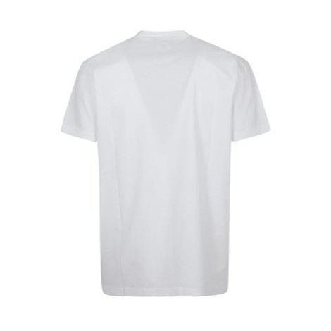 T-shirt di Dsquared2, da uomo, colore bianco. Modello girocollo e maniche corte. Stampa logo frontale. 