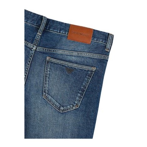 Jeans di Dsquared2, da uomo, colore denim. Realizzato in cotone elasticizzato, applicazione posteriore con logo e modello a vita bassa.Passanti, chiusura con bottone e zip nascosta. 