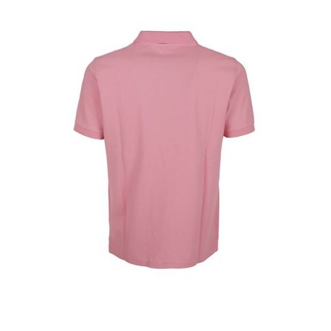 Polo di Fay, da uomo, colore corallo. Modello a maniche corte, realizzato in piquet stretch. Caratterizzato da logo ricamato a contrasto sul petto e colletto double bicolore. Chiusura con tre bottoni. Vestibilità regolare. 