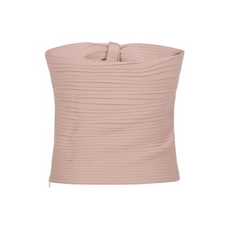 Top di Philosophy, da donna, colore rosa. Modello busier arricciato, scollo a cuore a fascia. 