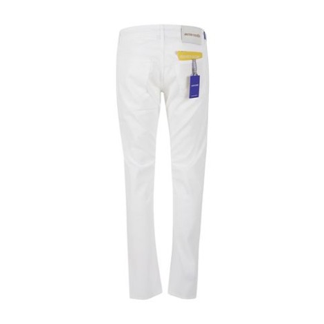 Jeans NICK di Jacob Cohen, da uomo, colore bianco. Modello slim realizzato a nido d'ape. Caratterizzato da cinque tasche e chiusura con bottone e zip. Passanti per cintura. Vestibilità slim. 