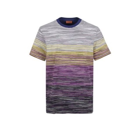 T-shirt di Missoni, da uomo, colore multicolor. Modello in jersey, a maniche corte. Caratterizzato da stampa degradè multicolor. Collo tondo. Vestibilità regolare. 