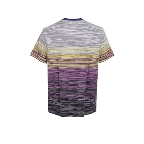 T-shirt di Missoni, da uomo, colore multicolor. Modello in jersey, a maniche corte. Caratterizzato da stampa degradè multicolor. Collo tondo. Vestibilità regolare. 