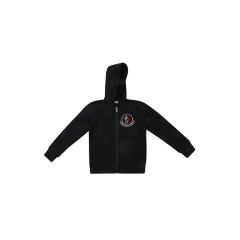 Felpa di Moncler Kids, colore blu. Modello con cappuccio, maniche lunghe e chiusura zip. 