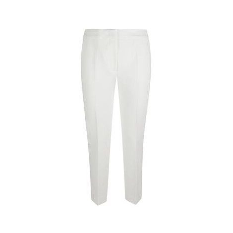 Pantalone PEGNO di Max Mara. Colore bianco. Realizzato in jersey compatto di misto viscosa stretch. Tasche alla francese sui fianchi, fessa maschile davanti, con gancio.Vita regolare e vestibilità slim fit. 