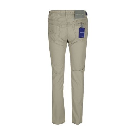 Jeans BARD RIPSTOP di Jacob Cohen, da uomo, colore beige. Caratterizzato da cinque tasche e patch sul retro con logo. Chiusura con doppio bottone. Vestibilità slim. 