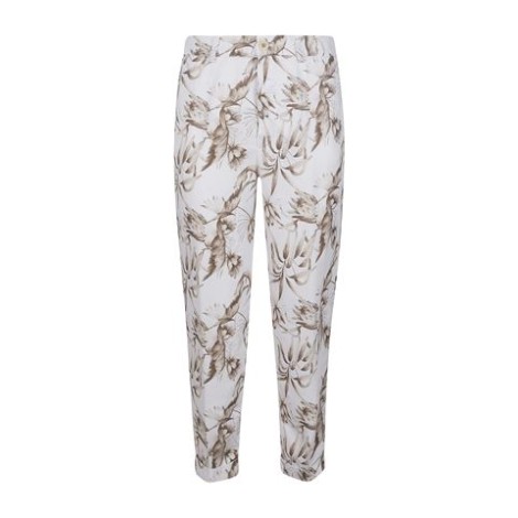 Pantalone Linda Summer, di Mason's, da donna. Modello chino jogger in twill tencel stampa fiori all-over. 