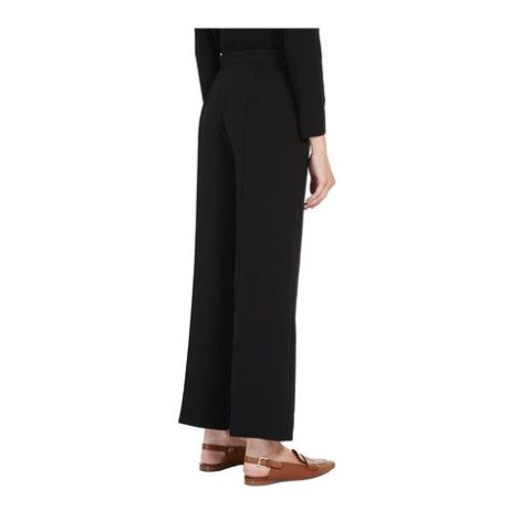 Pantalone ORIANA, di Max Mara S, da donna, colore nero. Modello piega stirata sulla gamba. Chiusura con zip invisibile sul fianco. Vestibilità comoda. 