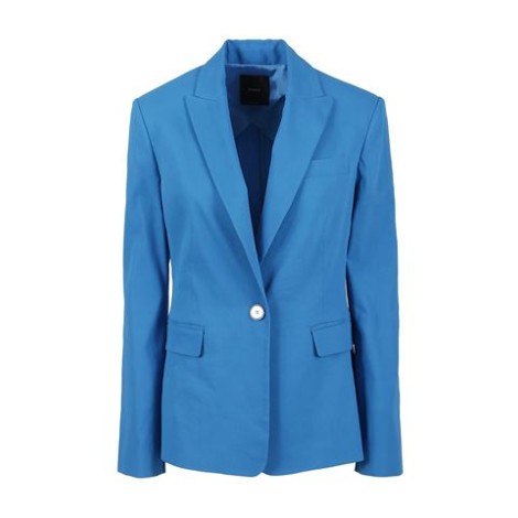 Blazer EQUILIBRATO, di Pinko, da donna, colore turchese. Realizzata in tessuto di lino stretch. Collo a rever, maniche lunghe con bottoni al fondo, tasche con patta applicata. Foderato. Chiusura monopetto con bottone singolo. Vestibilità regolare. 