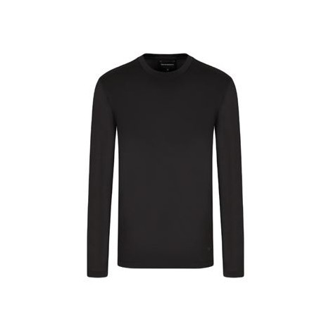 Maglia di Emporio Armani, da uomo, colore nero. Modello girocollo e maniche lunghe. Vestibilità regolare. 