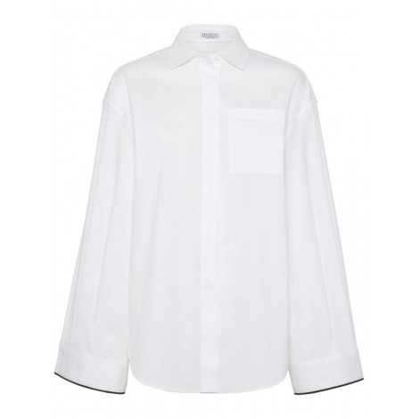 Brunello Cucinelli Shirt With Shiny Cuff Details