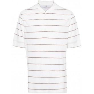 Brunello Cucinelli Short Sleeve Henley Shirt