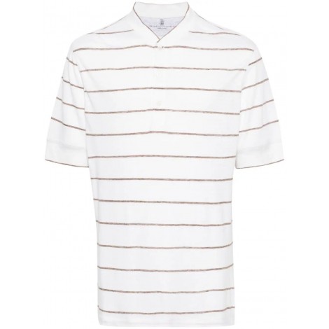 Brunello Cucinelli Short Sleeve Henley Shirt