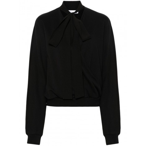 Blumarine V-Neck Sweatshirt With Bow