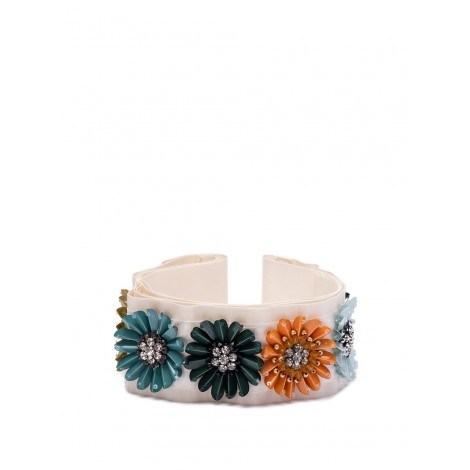 Sara Roka `Daisy Stones` Ribbon Belt