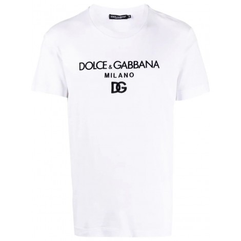 Dolce & Gabbana T-Shirt With `Dg` Embroidery