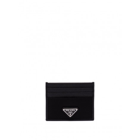 Prada Re-Nylon And Saffiano Leather Card Holder