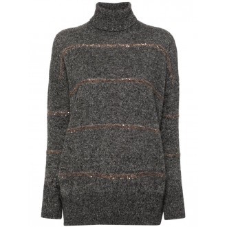 Brunello Cucinelli Long Sleeve Turtle-Neck Sweater