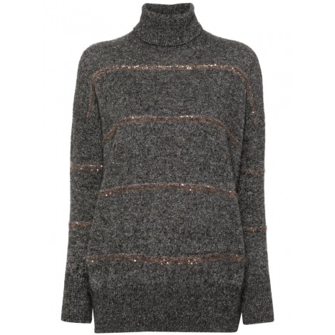 Brunello Cucinelli Long Sleeve Turtle-Neck Sweater