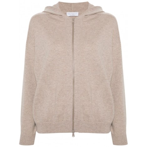 Brunello Cucinelli Long Sleeve Cardigan With Hood