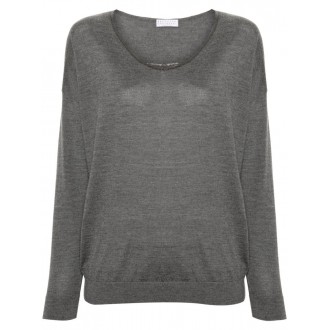 Brunello Cucinelli Long Sleeve V-Neck Sweater