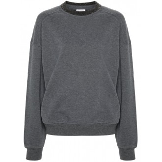 Brunello Cucinelli Long Sleeve Crew-Neck Sweatshirt