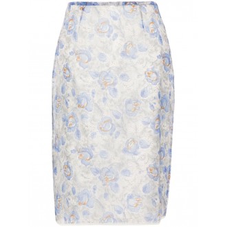 Prada Peony Printed Skirt