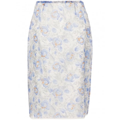 Prada Peony Printed Skirt