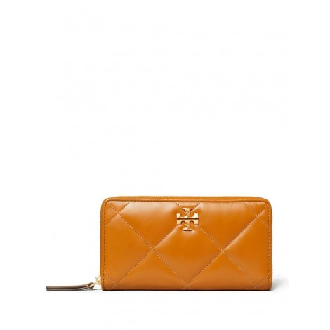 Tory Burch `Kira Diamond Quilt` Zip Continental Wallet