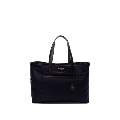 Prada Large `Re-Nylon` And Saffiano Leather Tote Bag