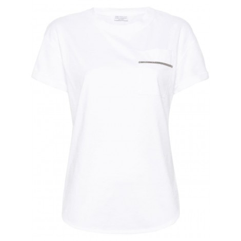 Brunello Cucinelli T-Shirt With Shiny Pocket Detail