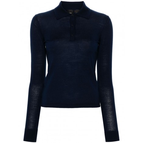 Pinko `Liquoroso` Polo-Neck Sweater