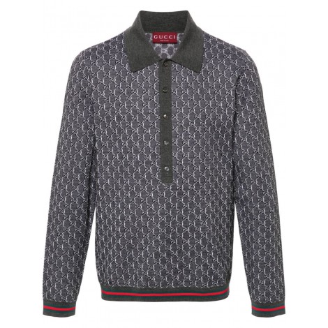 Gucci Long Sleeve Polo Shirt