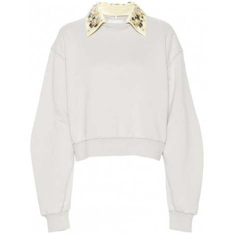 Des Phemmes `Cold-Dye` Polo-Neck Sweatshirt